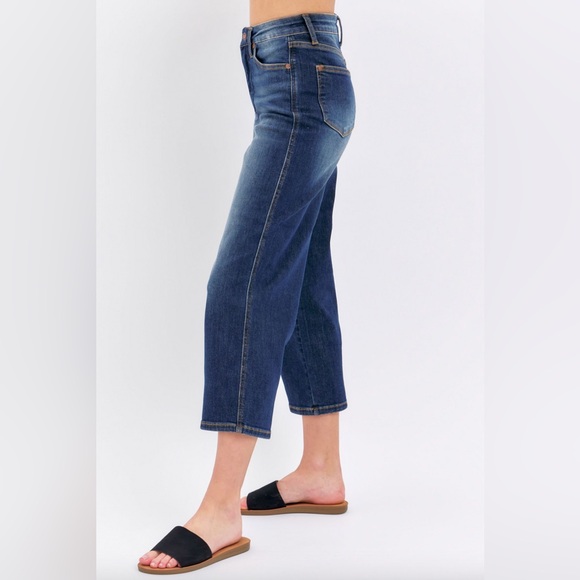 Judy Blue Los Angeles Cropped Wide Leg Jeans Size 5/27 Excellent Condition - Picture 3 of 10